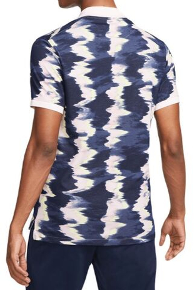 Мужское теннисное поло Nike Print Slim-Fit Polo - pink foam