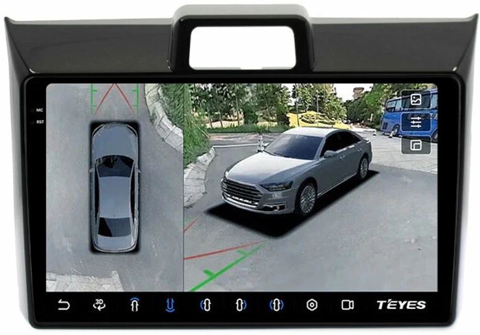 Магнитола для Toyota Corolla Axio 2, Fielder 3 2012-2023 - Teyes CC3-2K-360 на Android 10, Быстрая, 2K QLED, CarPlay, 4G SIM-слот, 4 камеры в комплекте