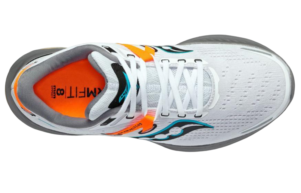 saucony Guide 16 "White Orange Gravel"