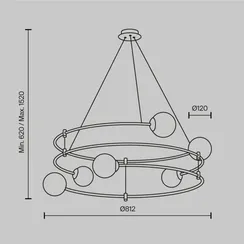 Подвесная люстра Balance MOD317PL-06G Maytoni