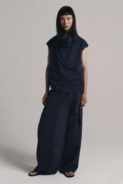 БРЮКИ ПАРЕО ИЗ ЛЬНА — ZW COLLECTION — ZARA