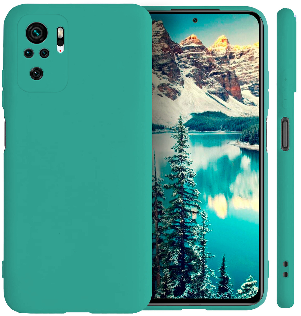 Мягкий Soft Touch чехол из силикона для XIAOMI REDMI NOTE 10 / 10S и POCO M5s с бархатной подкладкой