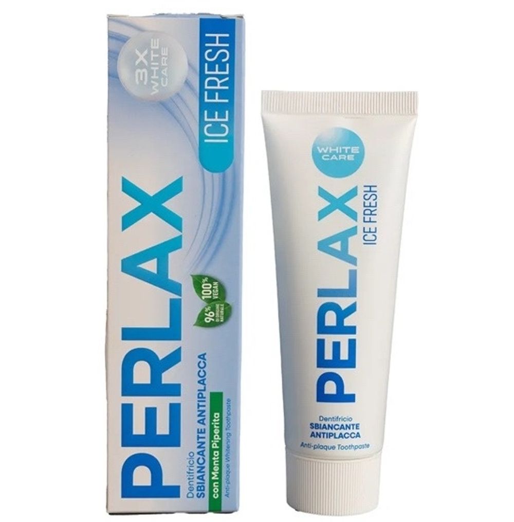 Зубная паста Perlax Отбеливающая от налета Ice fresh 75мл