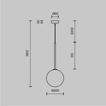 Подвесной светильник Maytoni Mood MOD172PL-01B