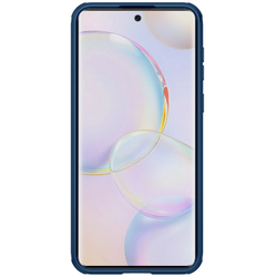 Чехол усиленный синего цвета от Nillkin для Huawei Honor 50 серия CamShield Pro Case с защитной шторкой для камеры