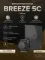 Вентилятор накладной BREEZE D125 обр.клапан черный глянцевый DICITI