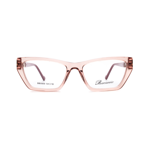 Оправа бабочка Boccaccio BB0959 C5 прозрачно-розовый/золотой (Китай)
