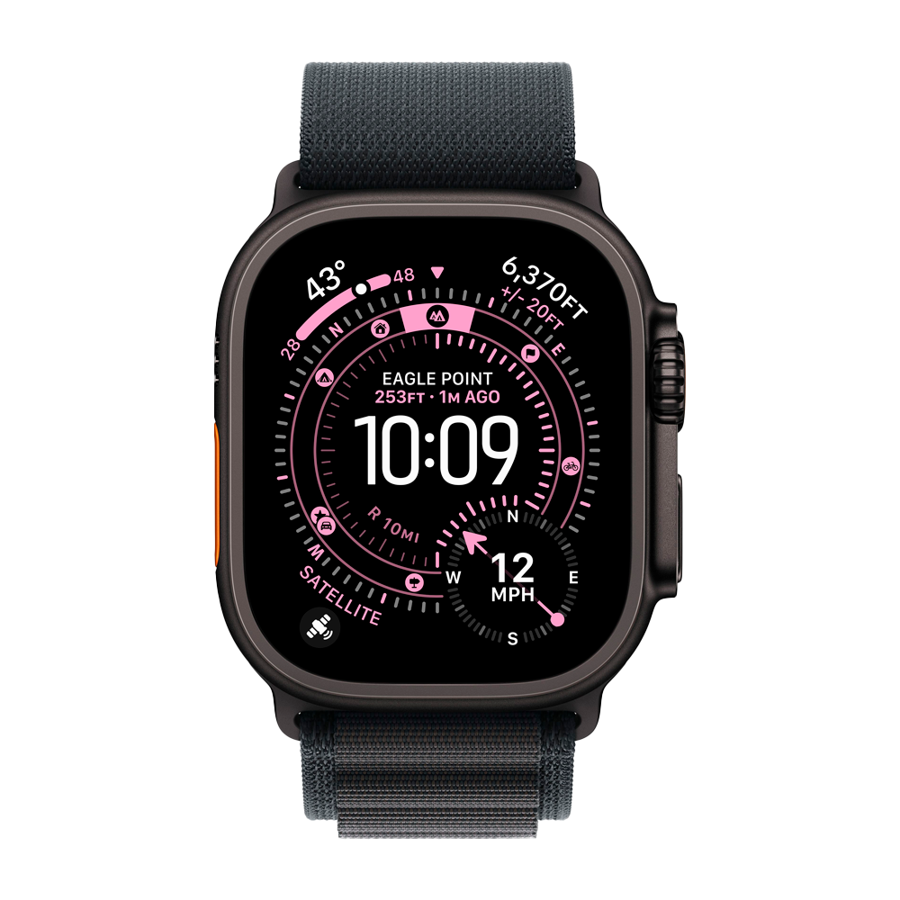 Умные часы Apple Watch Ultra 3 (2025) GPS + Cellular, 49mm, Black Titanium Case with Black Alpine Loop, S