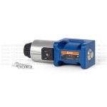 4WE10D5X/EG24N9K4/M - Гидрораспределитель золотниковый Ду 10 (серия 5X) с электроуправлением G24, схема D (574А), возврат - пружинный