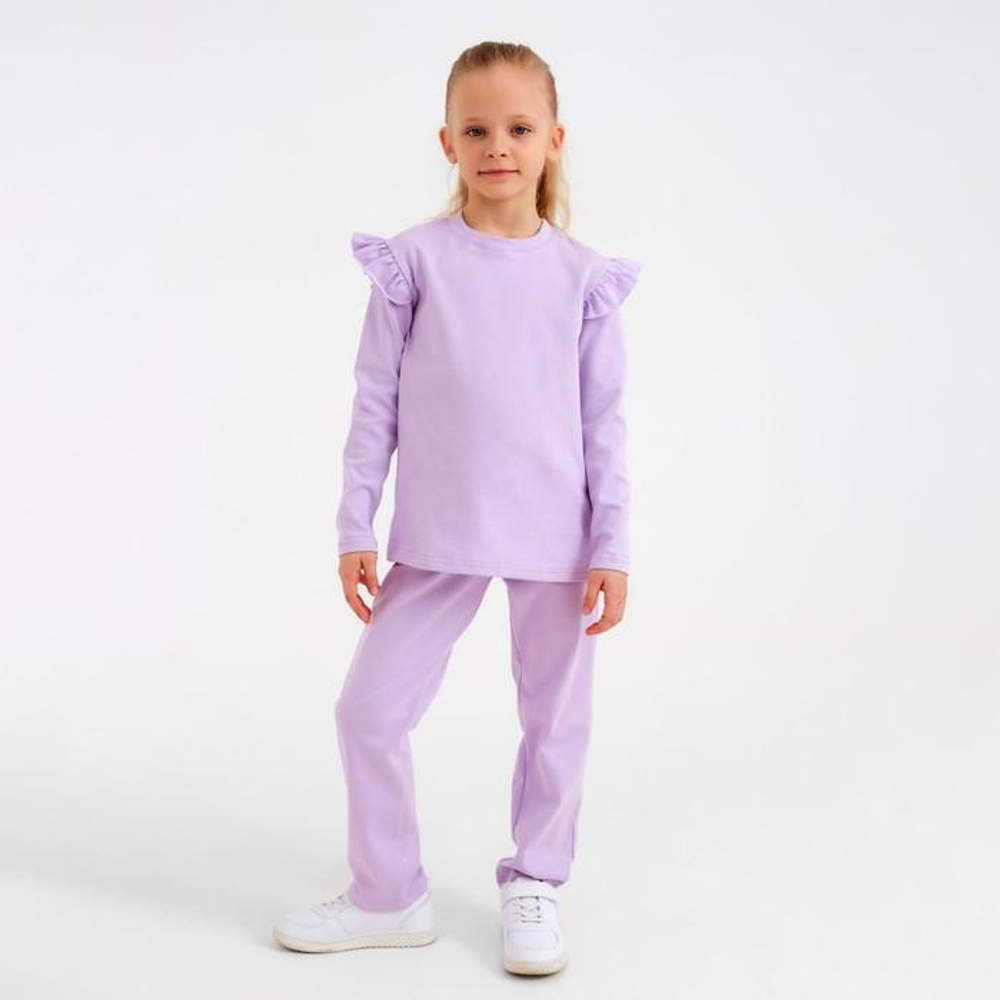 Комплект (джемпер+ брюки) для девочек Casual Collection сирень, р.104 7601178 (MINAKU)