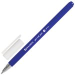 Ручка гелевая BRAUBERG "Matt Gel", 1шт, СИНЯЯ, корпус soft-touch, узел 0,5 мм, линия 0,35 мм, 142945