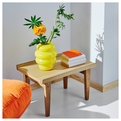 IKEA KÄLLARHALS (ИКЕА КЭЛЛАРХАЛС) — Ваза, желтая, 22 см, фото 2