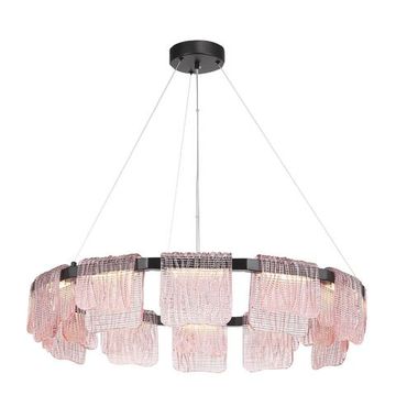 Подвесная люстра LED 66W 4000К SL6021.403.66 чёрный/розовый Voile ST-Luce
