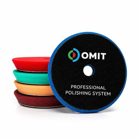 OMIT RO/DA Поролоновый полировальный диск с отверстием — усиленное основание, очень твердый, зеленый
