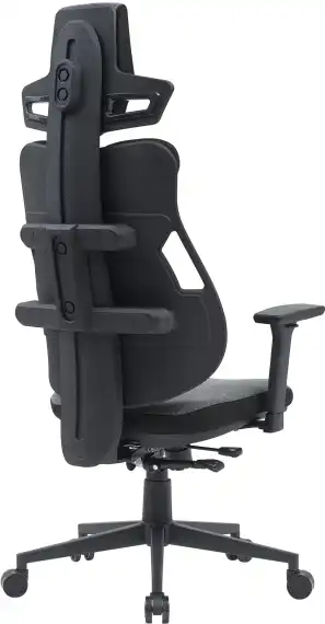 Кресло Cactus CS-CHR-DUO серый/черный с подголов. крестов. сталь пластик черный