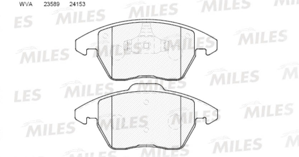 MILES - E100397-MLS - Brake Pad Set, disc brake