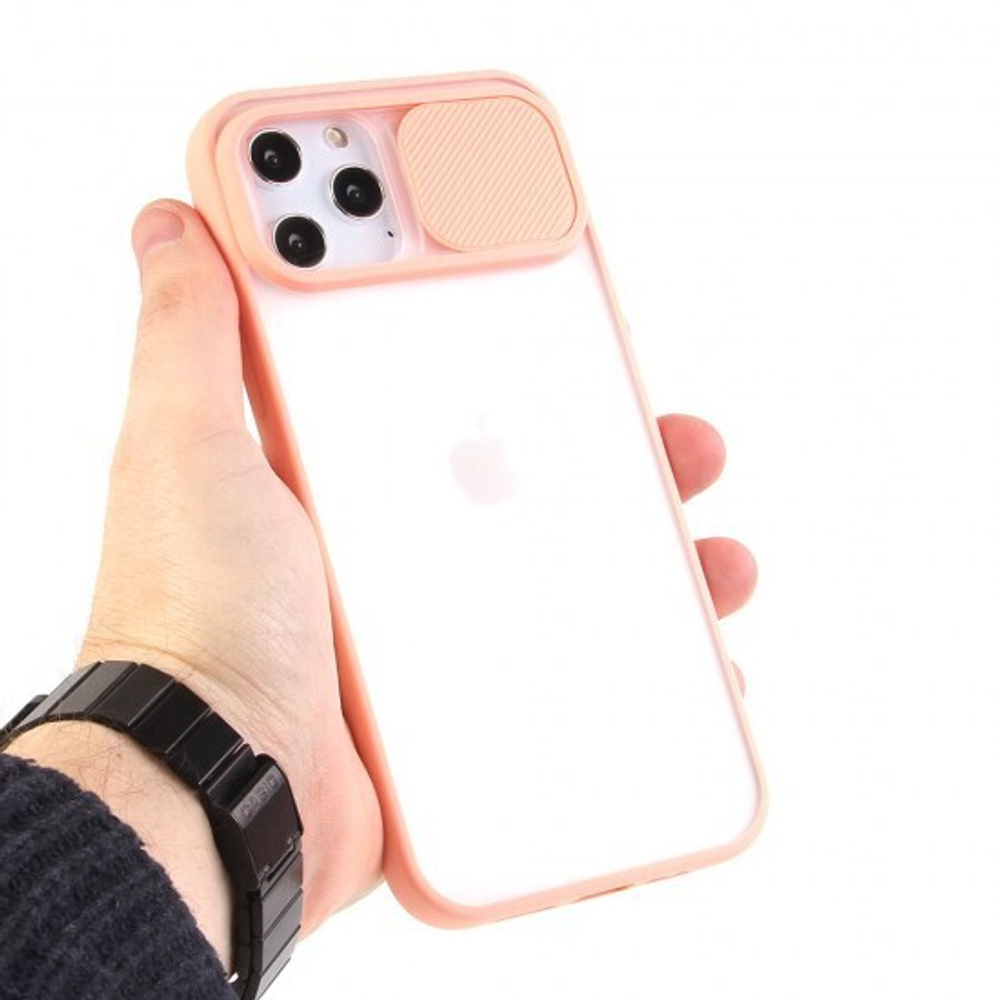 Чехол ТПУ с защитой камеры для iPhone 12 Pro Max, 011929 Голубой