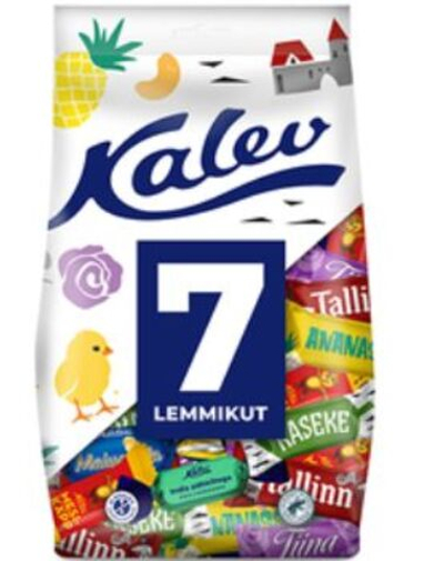 Конфеты шоколадные Kalev 7 Lemmikut Фаворит ассорти 500 г (из Финляндии)