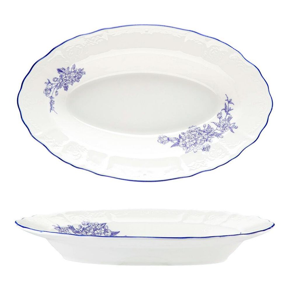 Блюдо овальное 25,5*15,8 см h3,8 см 250 мл глубокое Sea Flower P.L. Proff Cuisine [1]