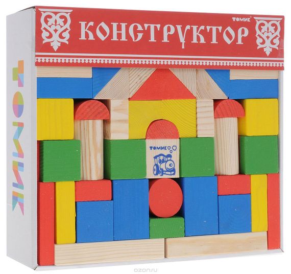 Конструктор "Цветной" 65 дет