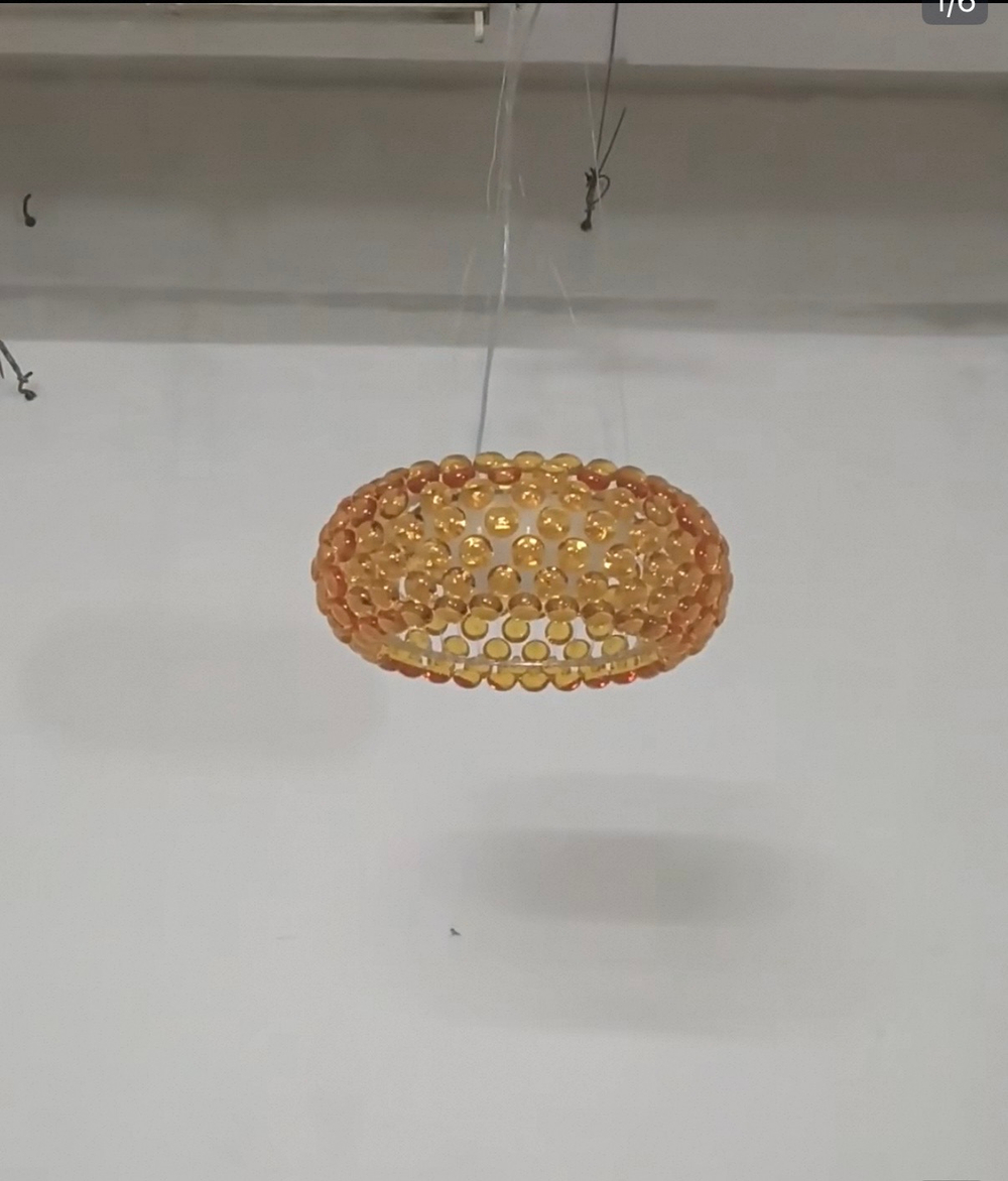 Pendant design lamp CABOCHE media by Foscarini (Amber)