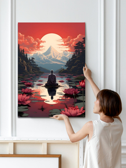 Картина Будда и ветвь мудрости модульная 50x70см 1шт.