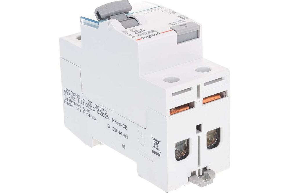 Выключатель дифференциального тока УЗО ВДТ 2П 25A 30ma -AC Tx3 Legrand