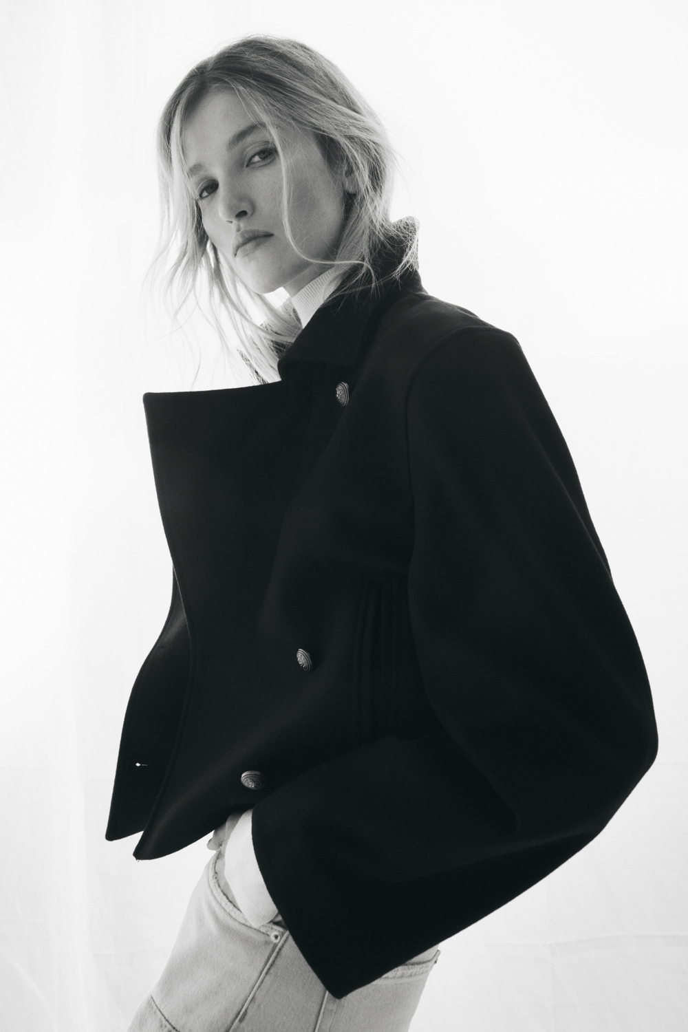 Короткий жакет из смеси с шерстью - H&M
