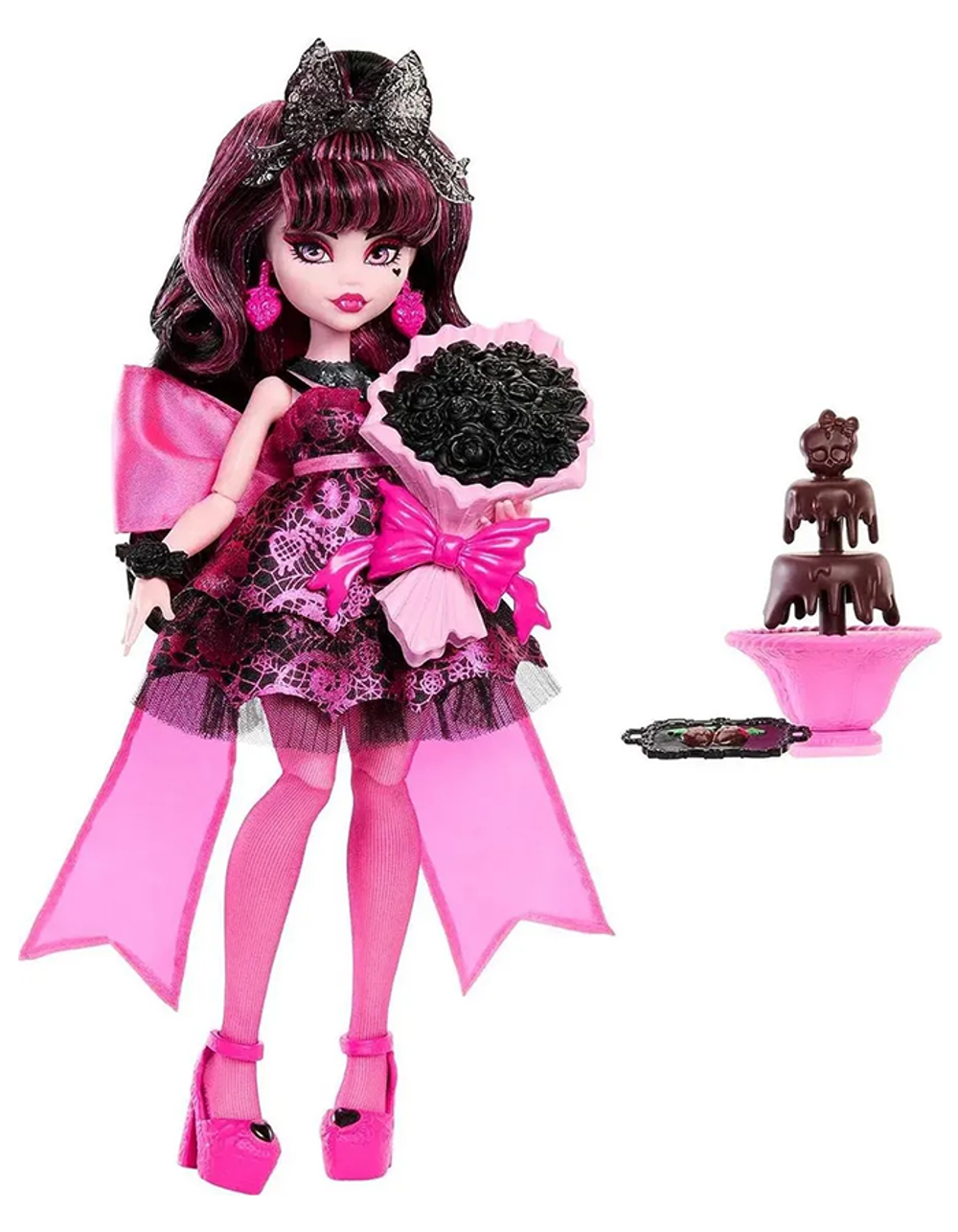 Кукла Монстер Хай Дракулаура Бал Монстров G3 HNF68 | Monster High Monster Ball Draculaura | кукла с аксессуарами | 6+