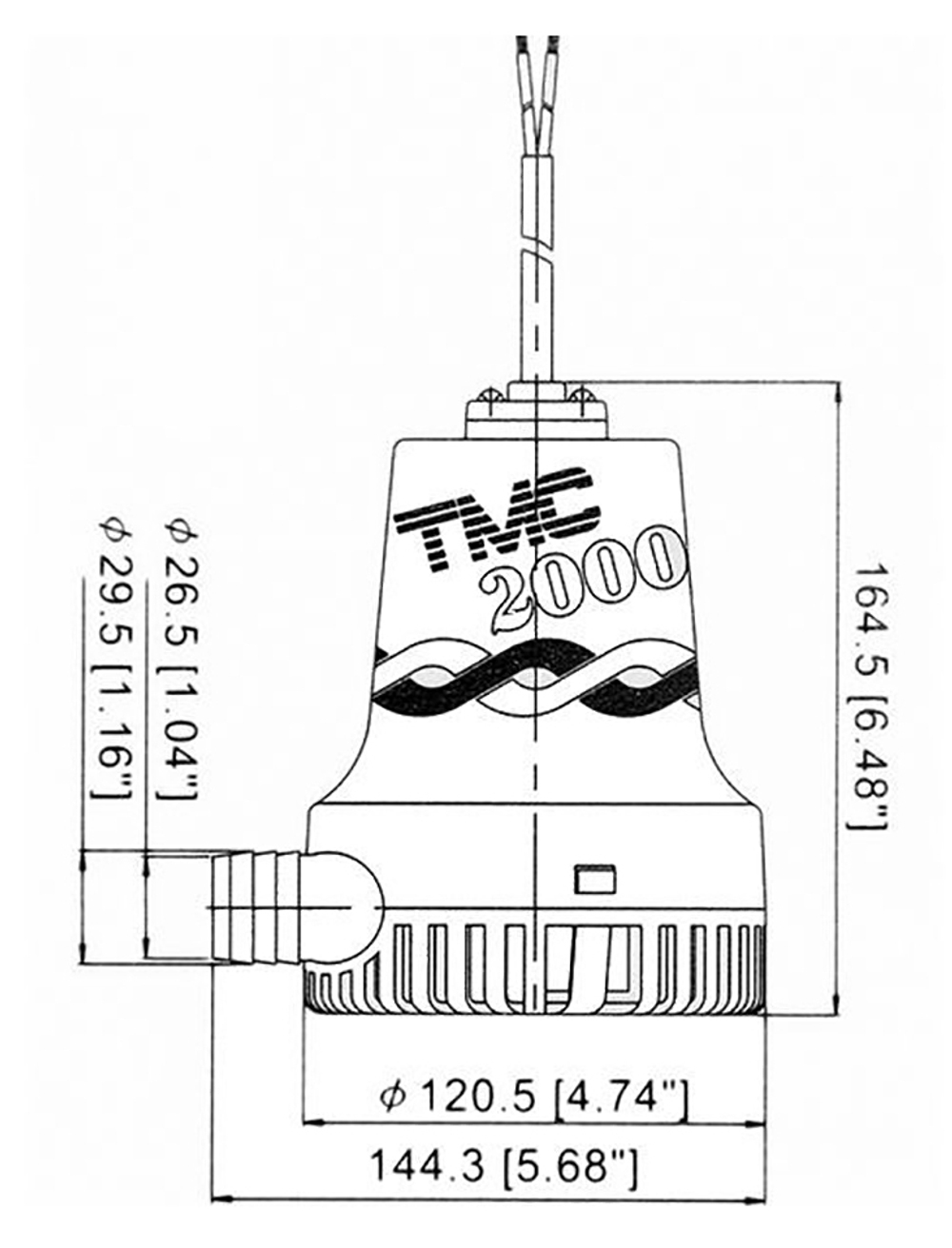 Трюмная помпа "ТМС 2000", 24 В (10235911)