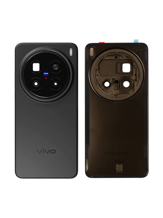 Задняя крышка для Vivo X200 Pro черная (Black) со стеклом камеры