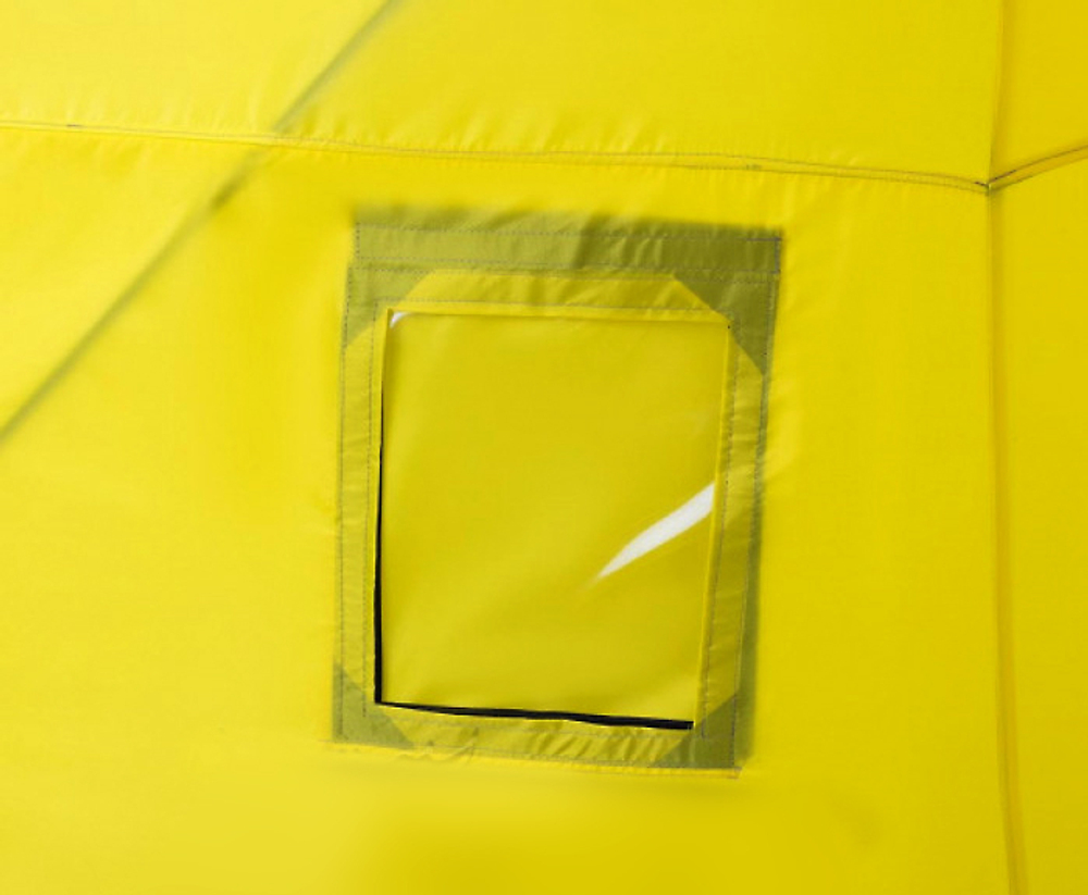 Палатка зимняя Helios Piramida 2,0х2,0 yellow/gray Premier