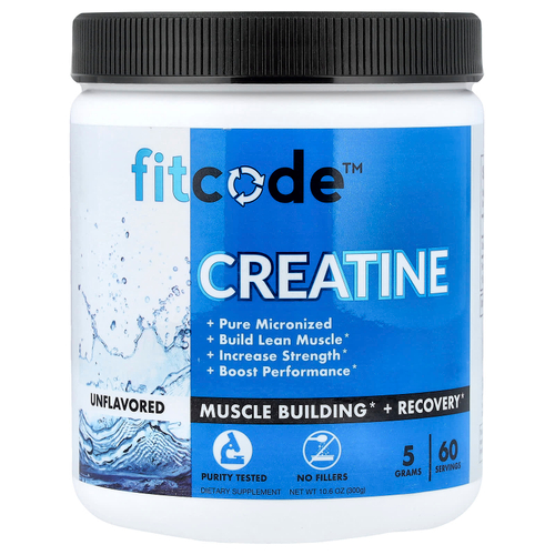 fitcode, Креатин, без добавок, 300 г (10,6 унции)
