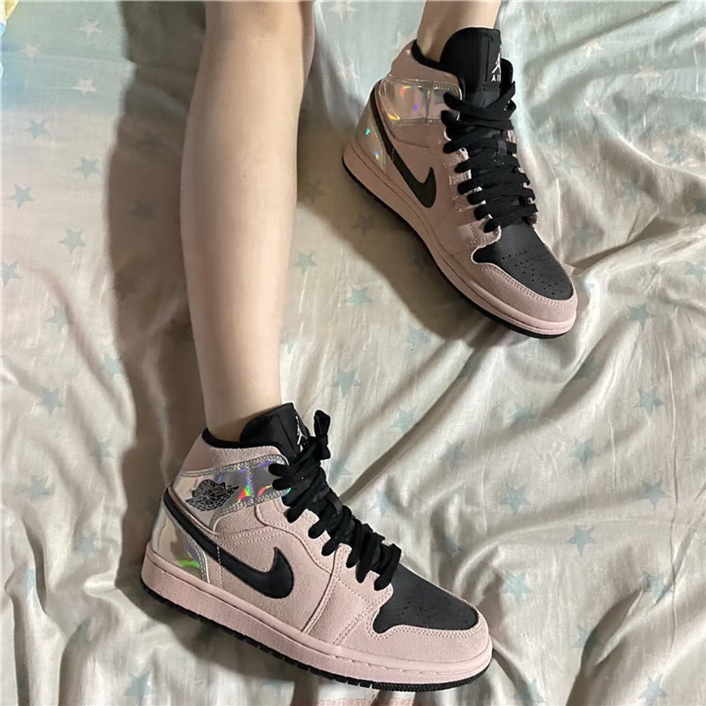 Jordan 1 Mid Dirty Powder Iridescent Women's