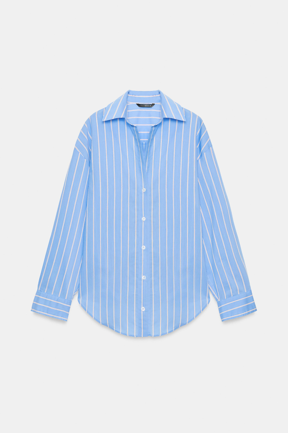 БАЗОВАЯ РУБАШКА ИЗ ПОПЛИНА — ZARA