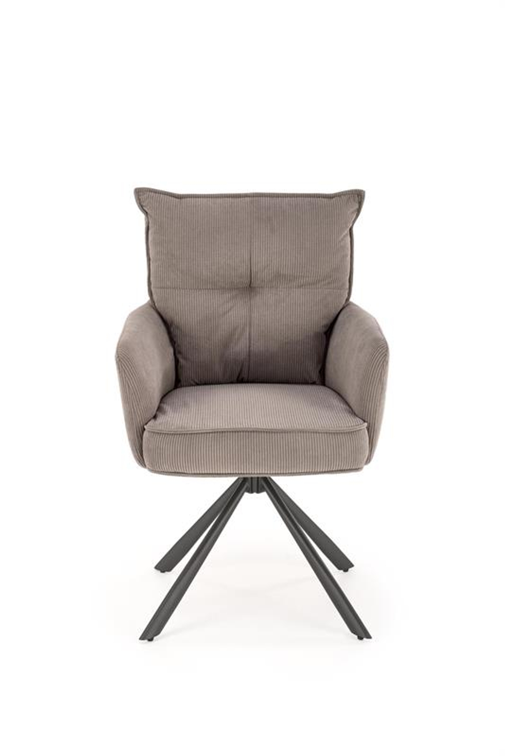 Стул HALMAR K528 серый/черный, поворотный