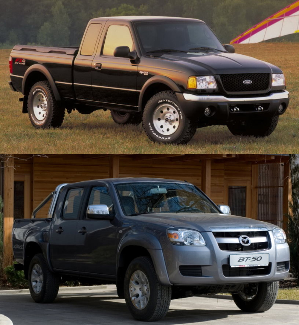 Порог Ford Ranger 1997-2011, Mazda BT-50 (1мм)
