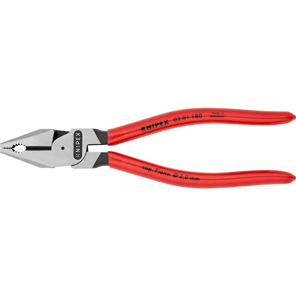 Плоскогубцы комбинированные особой мощности черненые 180 мм Knipex 02 01 180 SB