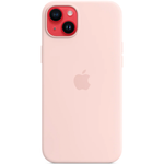 Силиконовый чехол с поддержкой MagSafe Apple Silicone Case для iPhone 14 Plus, Chalk Pink (Розовый мел)