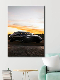 Картина "Ford Mustang", на стену для интерьера 50х70см 1шт.