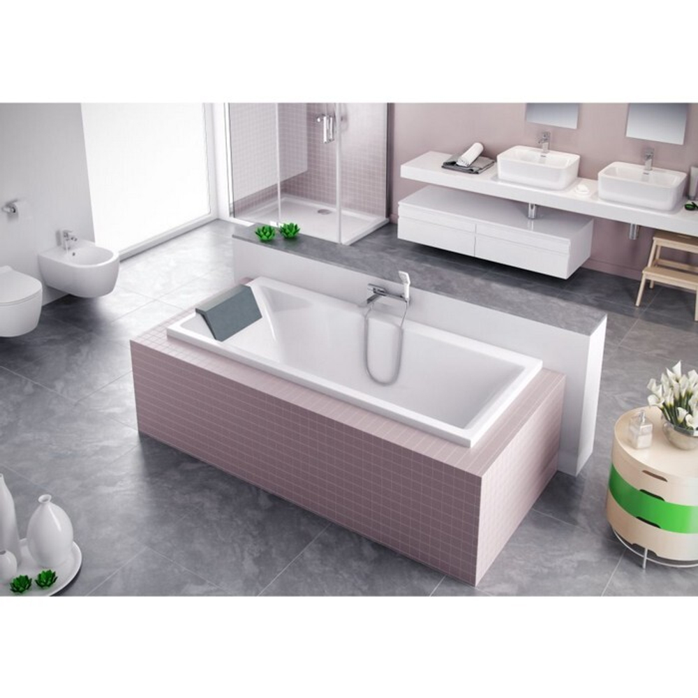 Акриловая ванна Excellent Pryzmat Lux 170x80 WAEX.PRL17WH