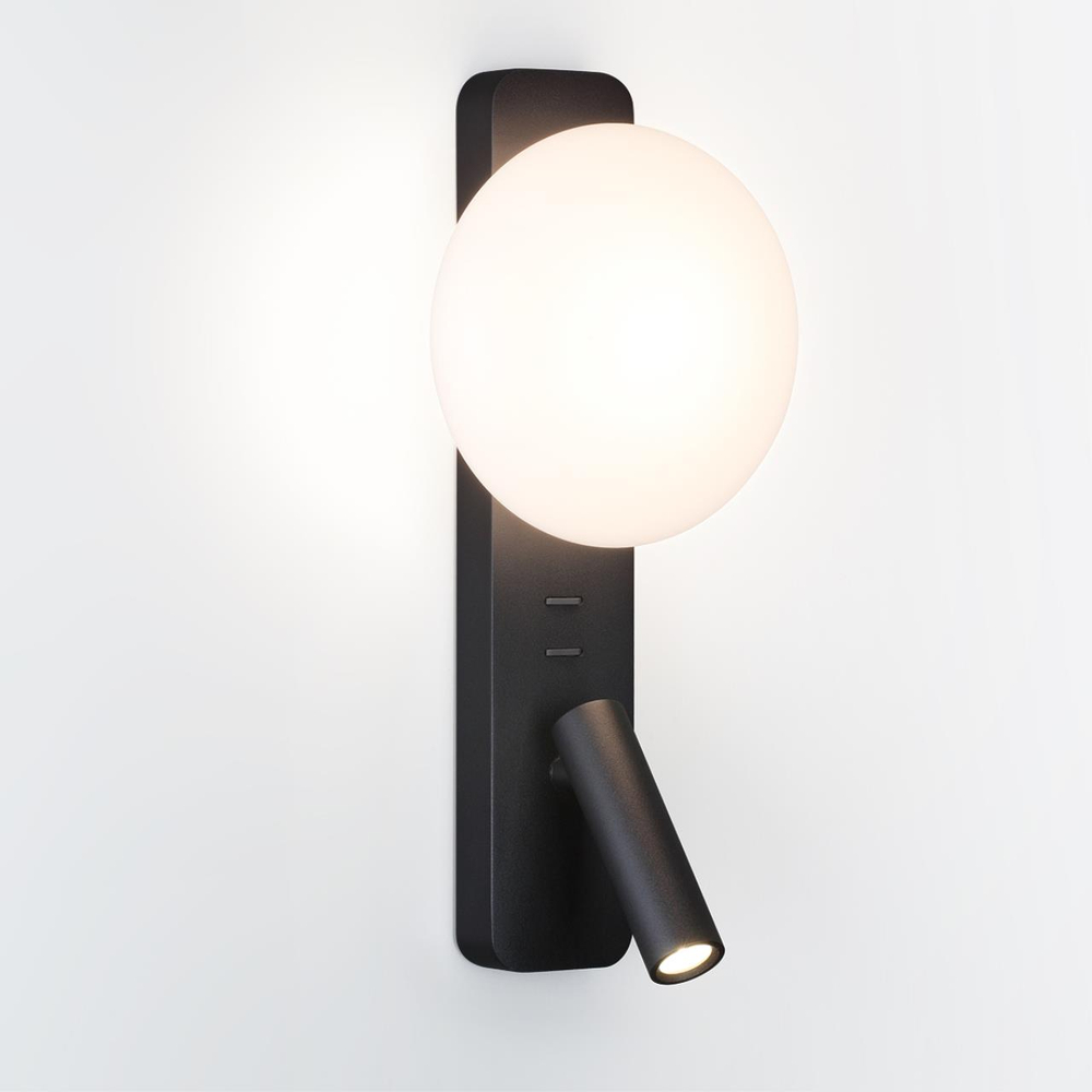 7048/5WL HIGHTECH ODL25 473 металл/акрил черный Настенный светильник IP20 LED 1*5W + 1*3W 2700K CRI>90 ALBERGO