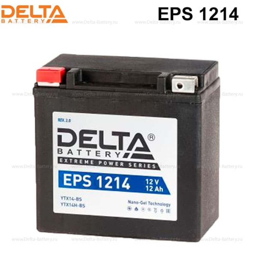 Аккумулятор Delta EPS 1214 (12V / 12Ah) [YTX14-BS, YTX14H-BS]