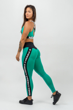 Леггинсы HIGH WAISTED SIDE STRIPE LEGGINGS ICONIC 209 Зеленые