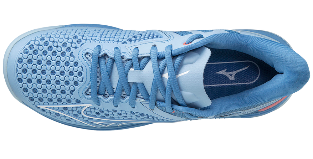Женские Кроссовки теннисные Mizuno Wave Exceed Tour 5 AC - небесный