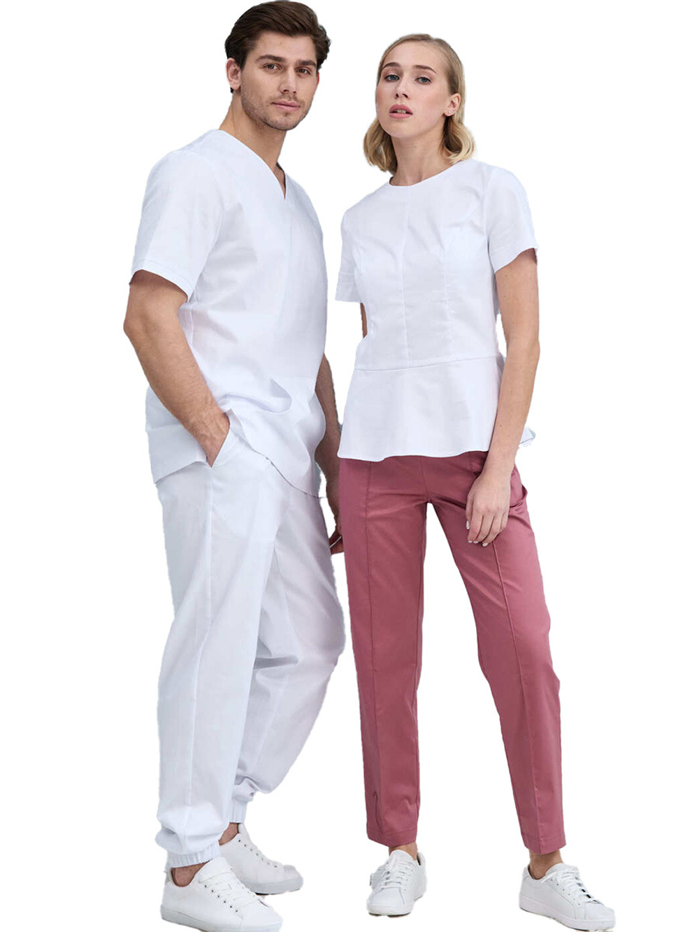 Брюки медицинские женские Dr. Nice ШОВ укороченные, на резинке, черный, 48