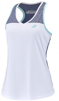 Женский топ теннисный Babolat Play Tank Top Woman - белый