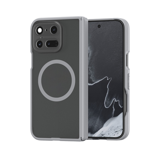 Усиленный чехол с рамками серого цвета и с MagSafe для Google Pixel 11 Pro Fold, серия Expn Series Magnetic от Dux Ducis