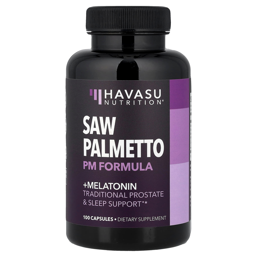 Havasu Nutrition, добавка с сереноей и мелатонином, 100 капсул