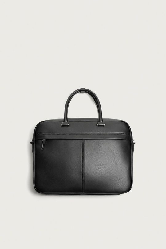 ZARA ПОРТФЕЛЬ С ТИСНЕНИЕМ, ЧЕРНЫЙ